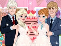 Elsa And Anna Wedding Party