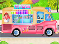 Elsa With Ice Cream Car