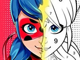Miraculous Ladybug Color By Number - Play Online For Free