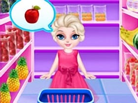 Baby Elsa In Kitchen