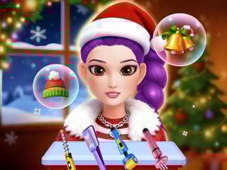 Christmas Girl's Hair Stylist