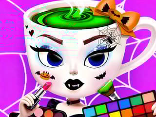 Coloring Book: Halloween Ballerina Cappuccina