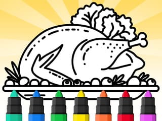 Coloring Book: Thanksgiving Dinner