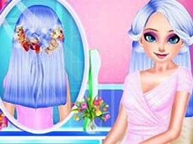 Elsa Colorful Braid Hairstyle