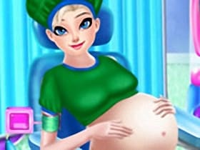 Elsa Pregnant Caring