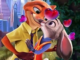 Judy And Nick Kissing