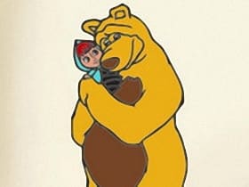 Masha And The Bear Coloring