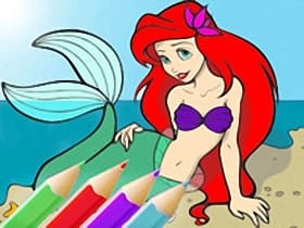 Princess Mermaid Coloring Game