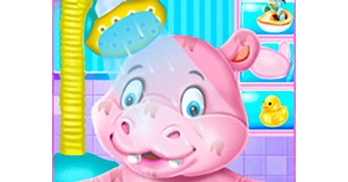 Baby Hippo Bath Time Play Baby Hippo Bath Time Game Online Free