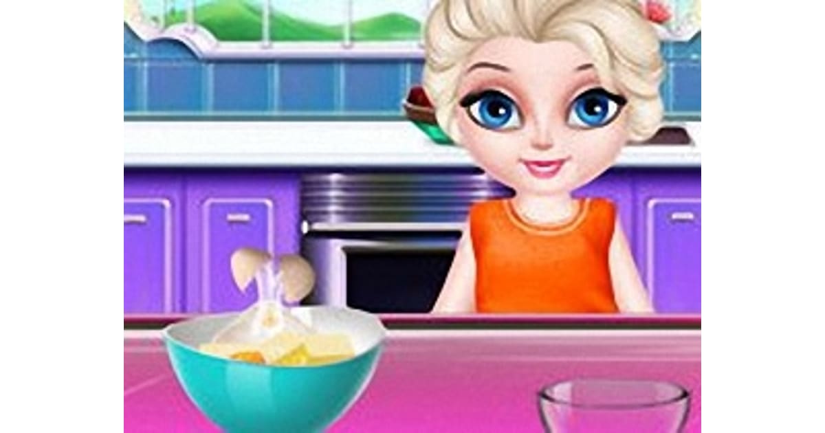 Elsa Little Chef Rainbow Baking - Play Online For Free