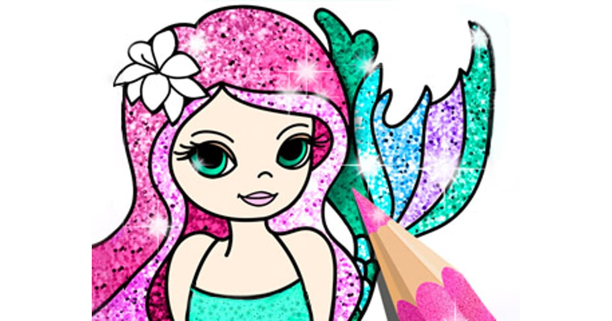 Mermaid Coloring Book Glitter - Play Online For Free