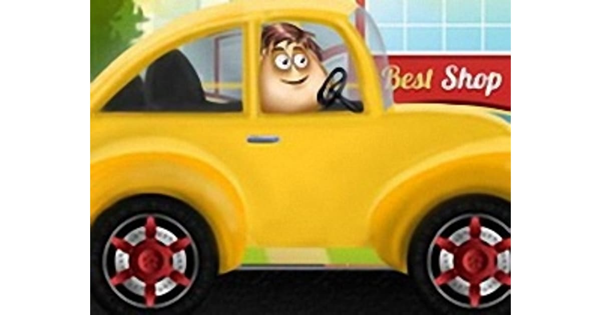 Pou Drives To Go Shopping - Play Online For Free