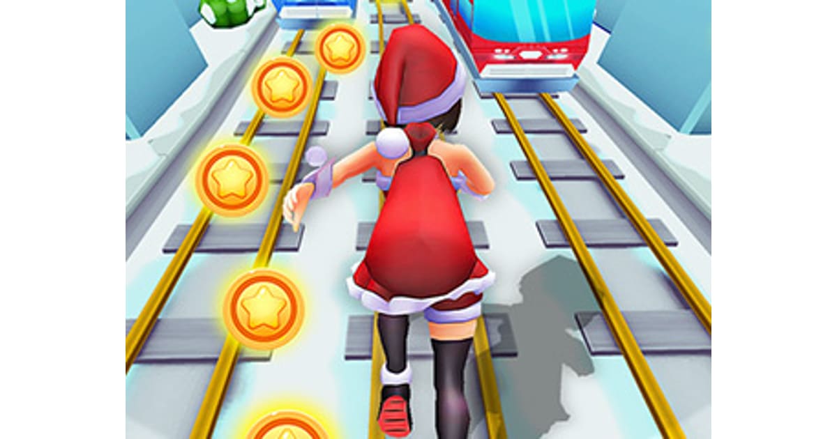 Subway Santa Princess Runner 🏃‍ Running Unblocked