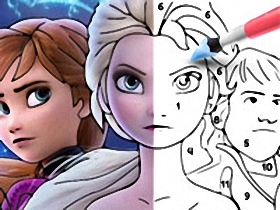 Color By Number With Frozen II
