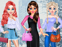 Disney Princesses Winter Fashion