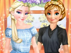 Elsa And Anna Work Dress Up