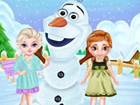 Frozen Sisters Snow Fun