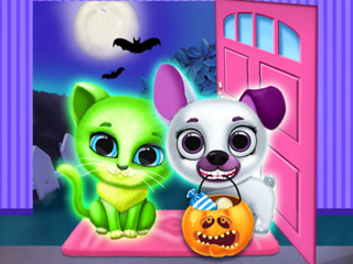 Scary Makeover Halloween Pet Salon